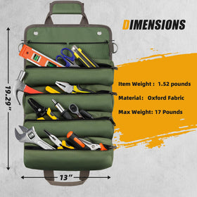 UUP Tool Bag Roll Up with D-rings for detachable pouches.
