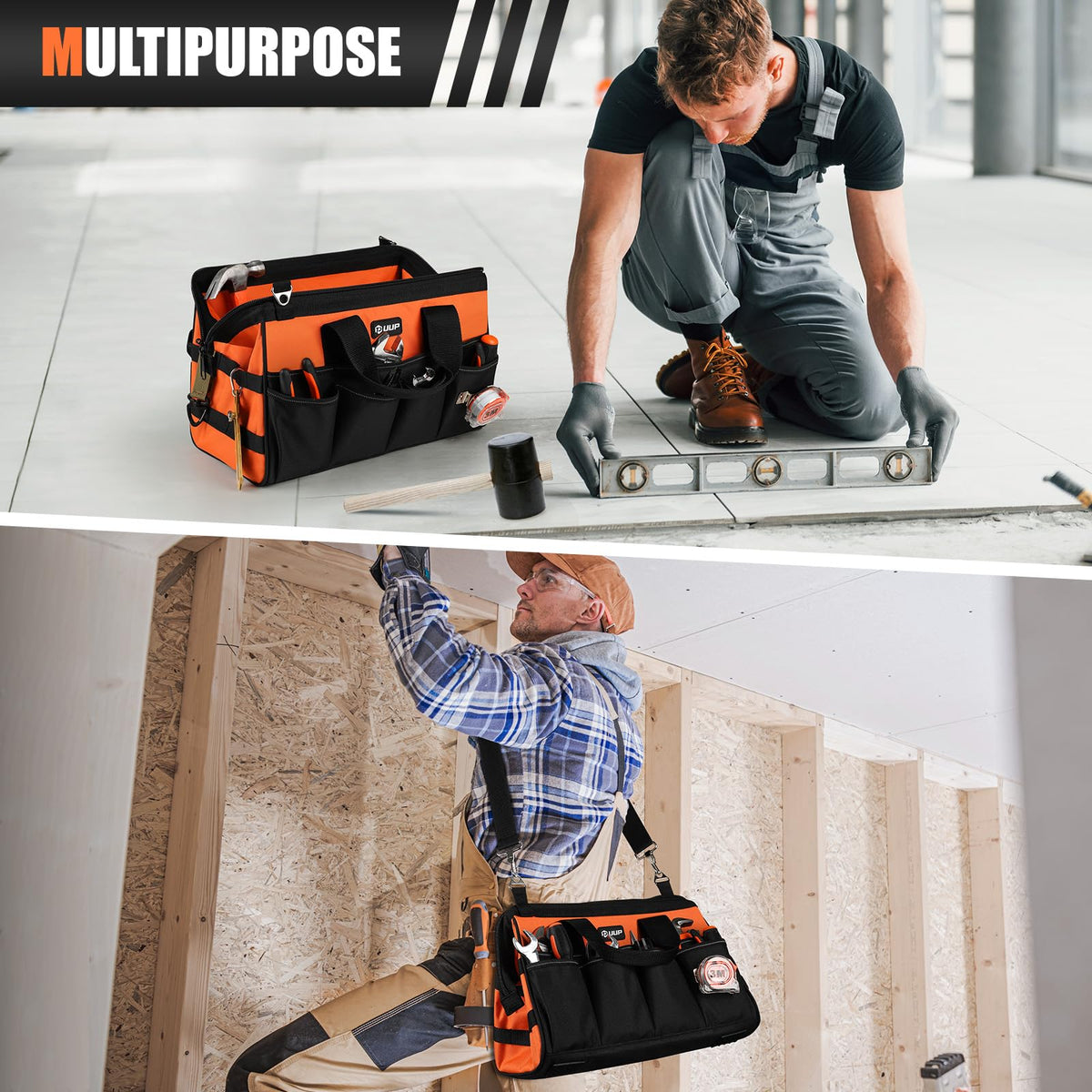 UUP tool bag wide-mouth opening enabling quick tool access