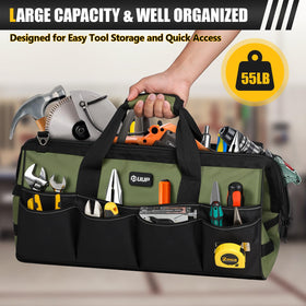 UUP water-resistant tool bag keeps contents protected in damp conditions.