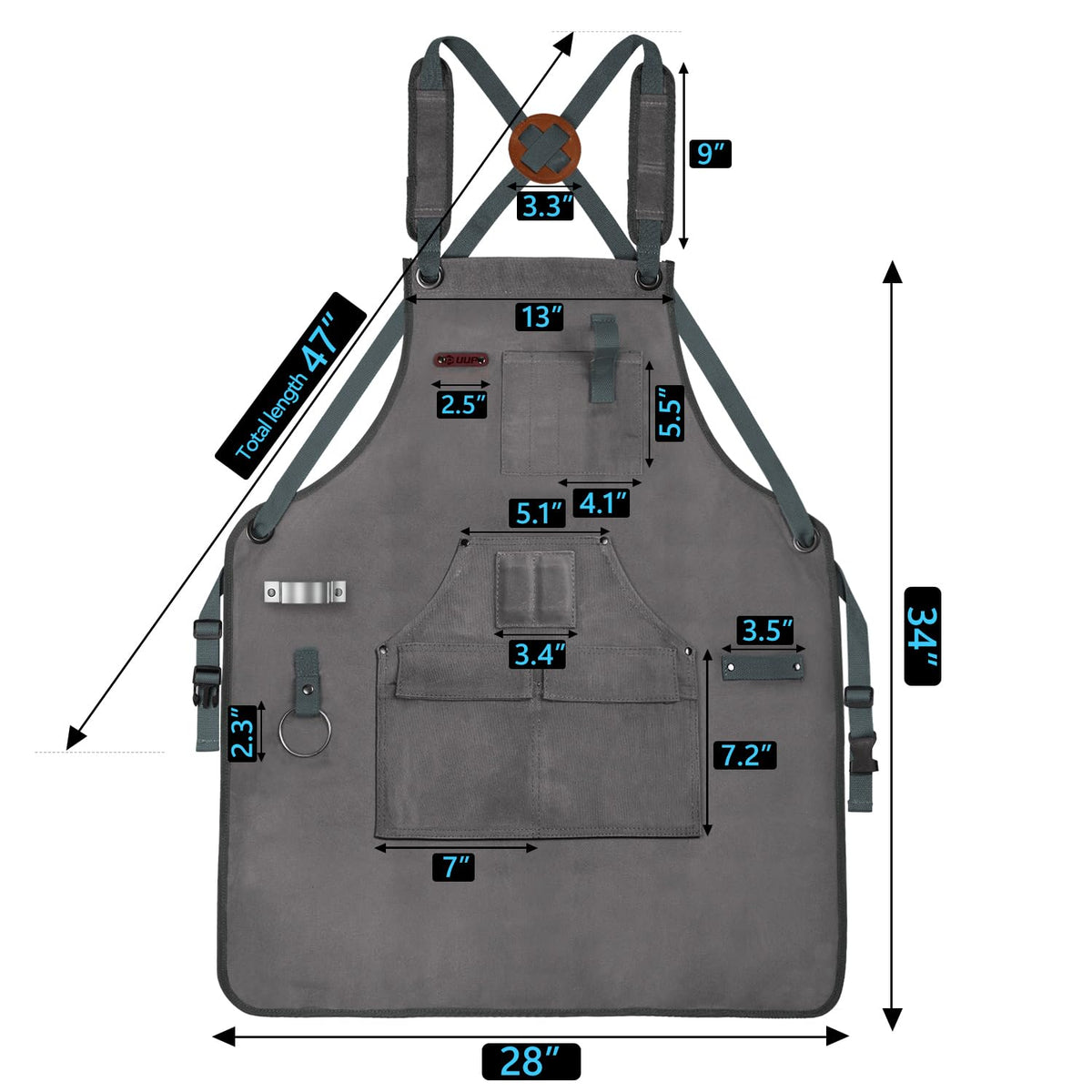 UUP workshop apron offers full-coverage dimensions for protection