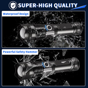 UUYEE emergency flashlight ideal for camping, home, and outdoor adventures.