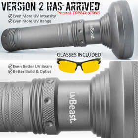 uvBeast V2 LED chip upgrade close-up highlighting enhanced UV performance