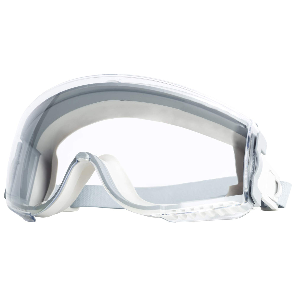 Uvex Stealth goggles with HydroShield anti-fog lens for fog-free visibility in dusty environments