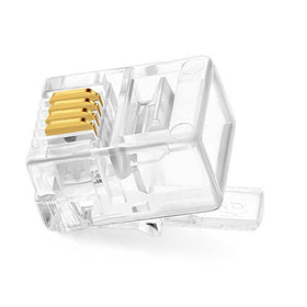 Uvital RJ11 plug ideal for handset cord repair in homes and offices