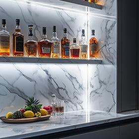 Flexible UVTaoYuan strips bend around corners for seamless decor.