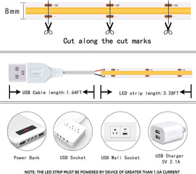 Under cabinet lighting with UVTaoYuan strips for kitchen tasks.