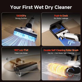 uwant wet dry vacuum dual edge cleaning clears corners and edges