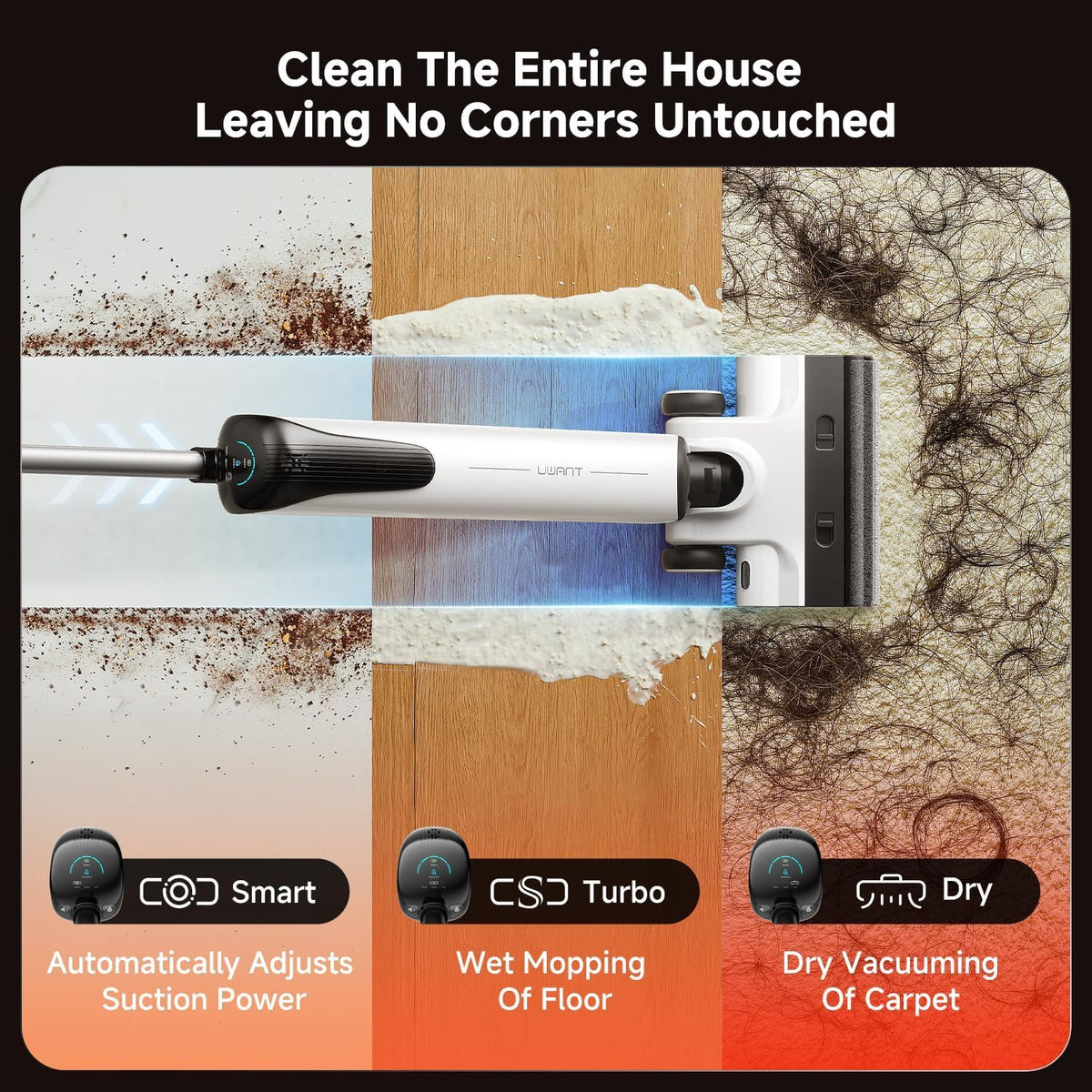 uwant odor removal system neutralizes smells during cleaning