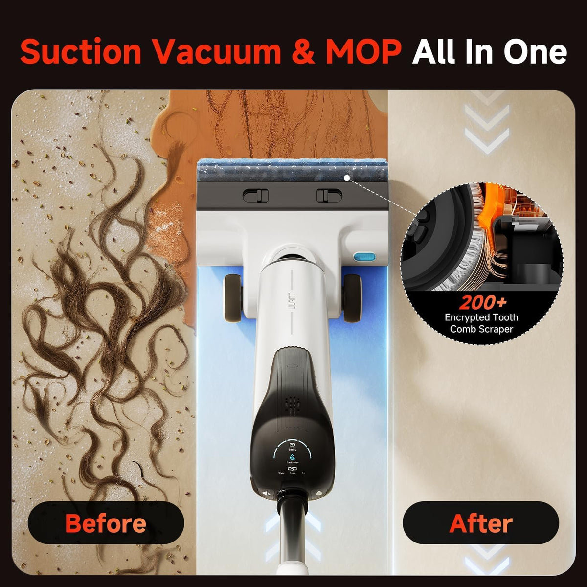 uwant smart AI suction and water control improves floor care options