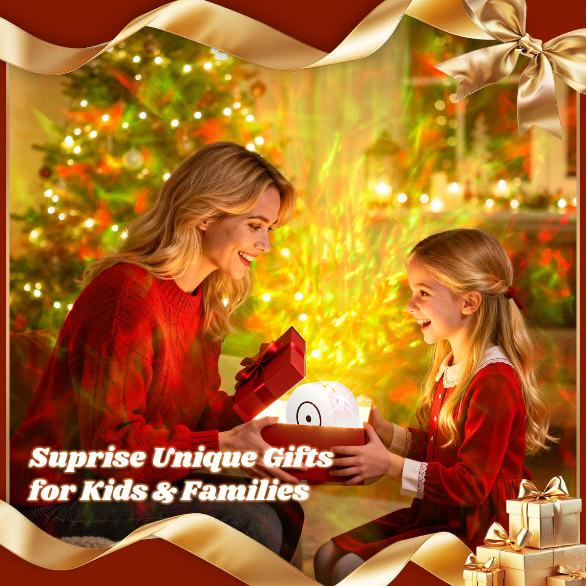 UweSmart Galaxy Projector Living Room Decor with starry ambience.