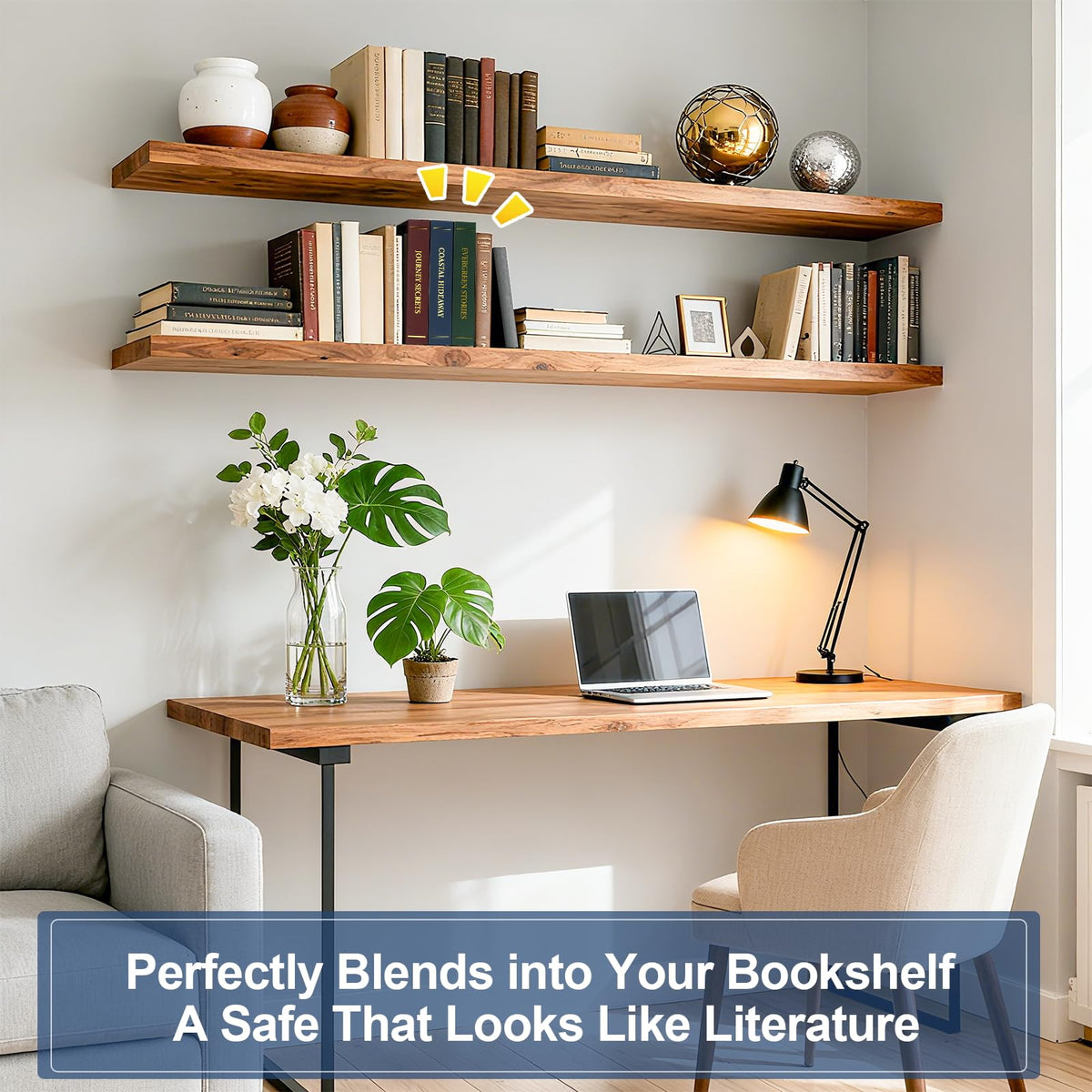 UWILLION book safe hidden in plain sight for discreet storage
