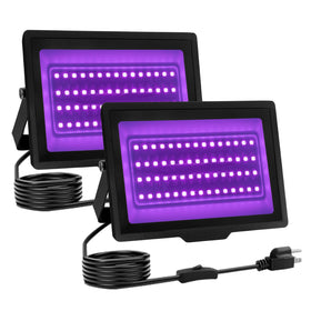 uwiner 2-pack 40W black light ideal for outdoor events and neon colors.