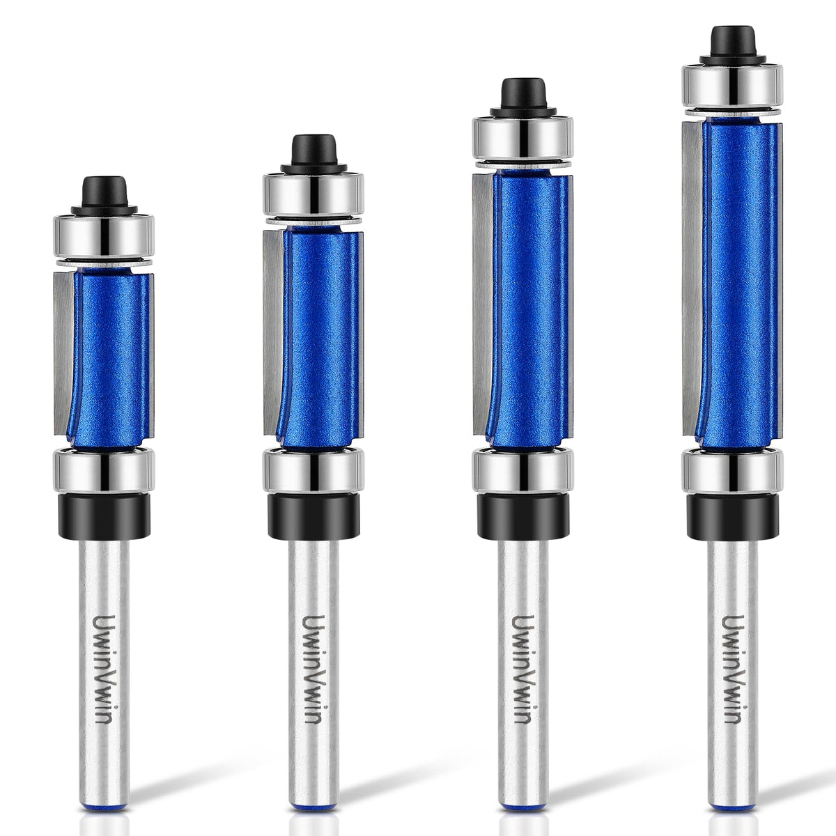 UwinVwin flush trim router bit blade close-up for precise cuts