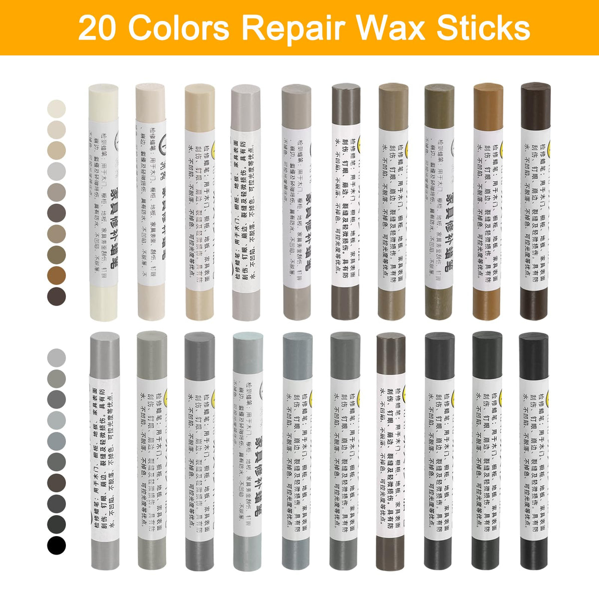uxcell touch-up marker for wood furniture color-matching capability