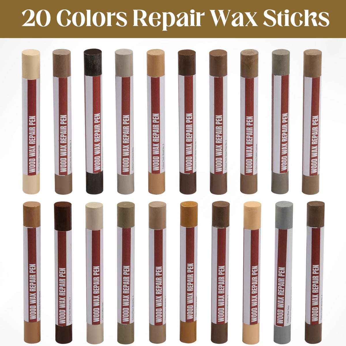 Uxney wood filler sticks scratch repair on wood furniture without tools