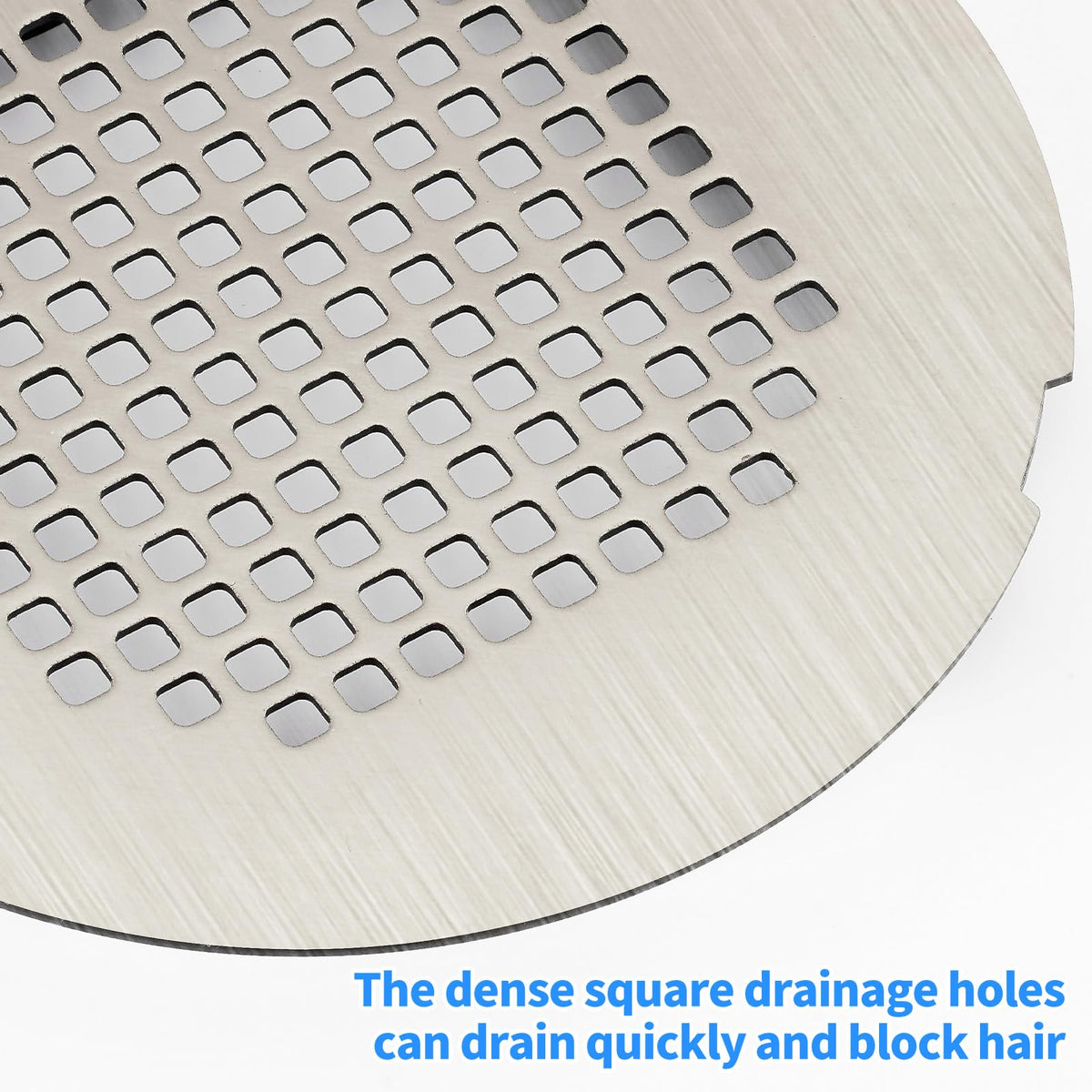 Uxoz high-flow grate channels water smoothly while catching hair
