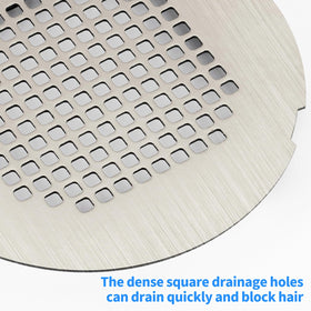 Uxoz high-flow grate channels water smoothly while catching hair