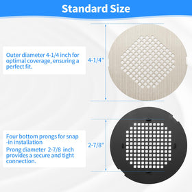 Uxoz snap-in installation design makes fitting quick without tools during a shower routine