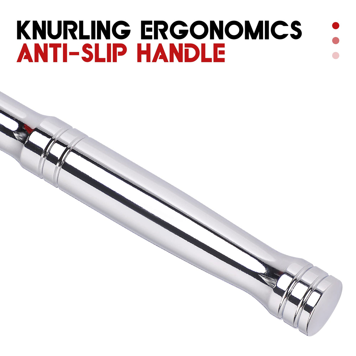 UYECOVE end pommel provides a comfortable, secure grip.