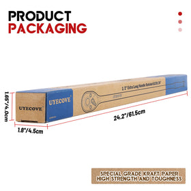 UYECOVE ergonomic non-slip handle reduces hand fatigue during use.
