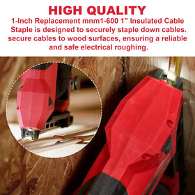 MNM1-600 insulated staple secures non-metallic cables safely
