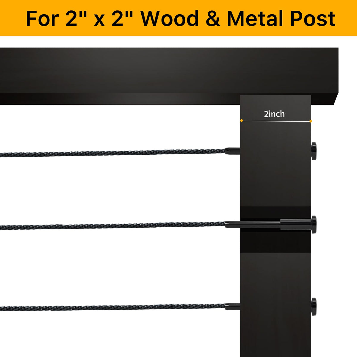 UZE black oxidized finish offers weather resistance for outdoor use