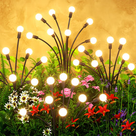 Uzexfio firefly sway lights in wind illuminate pathways with a magical glow