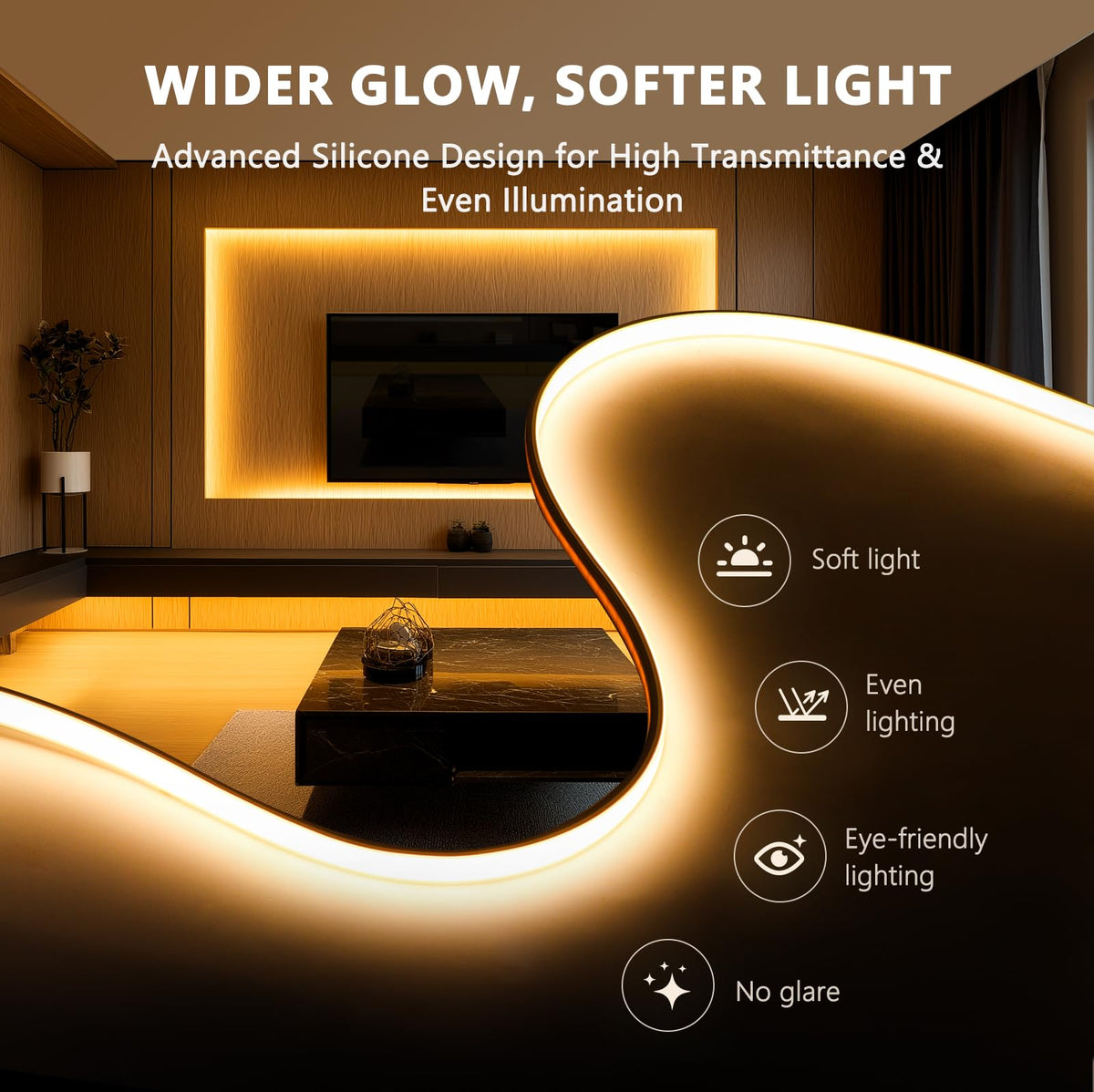 V4light 12V-led strip designed for safe residential and commercial use
