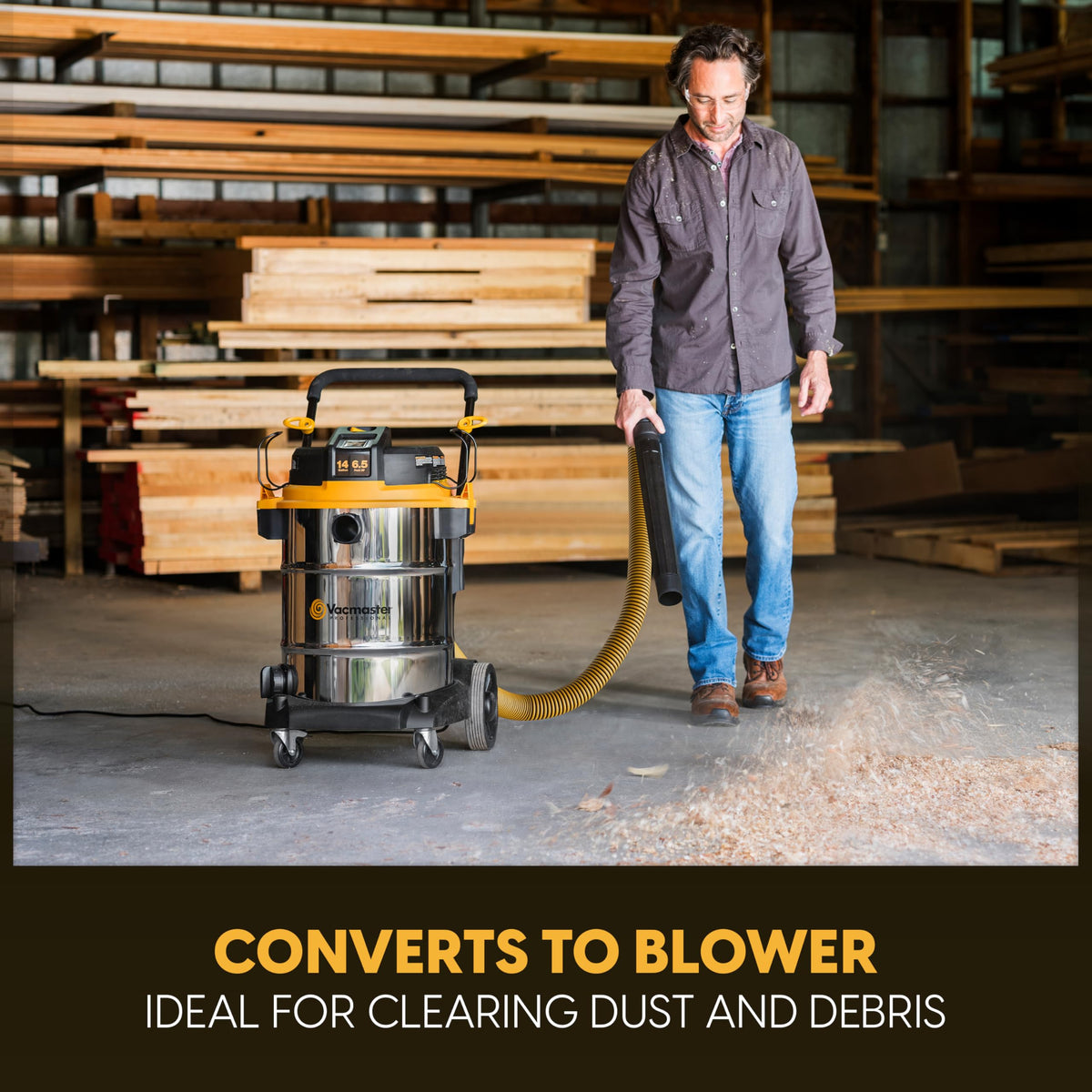 Vacmaster Beast VJE1412SW includes 18 accessories and 5 bonus dust bags.