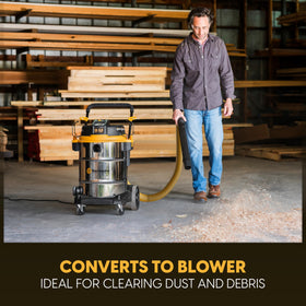 Vacmaster Beast VJE1412SW includes 18 accessories and 5 bonus dust bags.