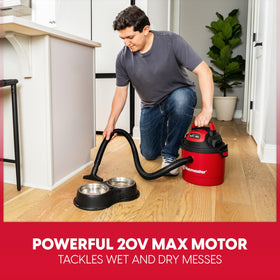 Vacmaster DVOM202P blower conversion adds outdoor cleaning versatility.