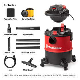 Vacmaster VBVB611PF blower conversion demonstrates quick one hand switch