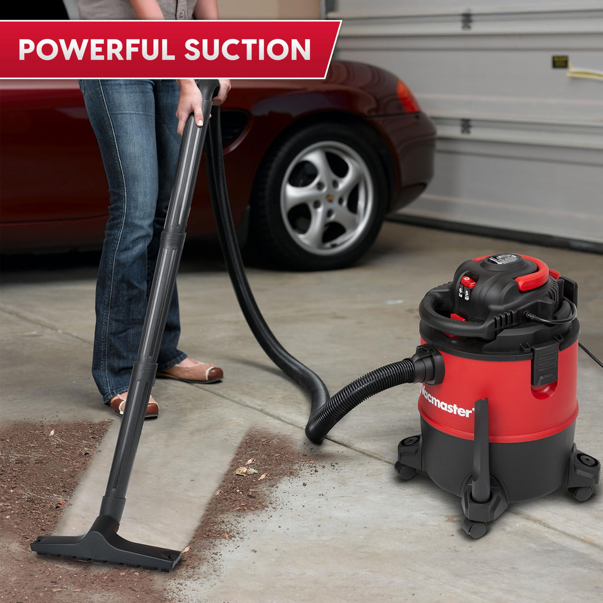 Vacmaster VBVB611PF extended reach extends cleaning distance