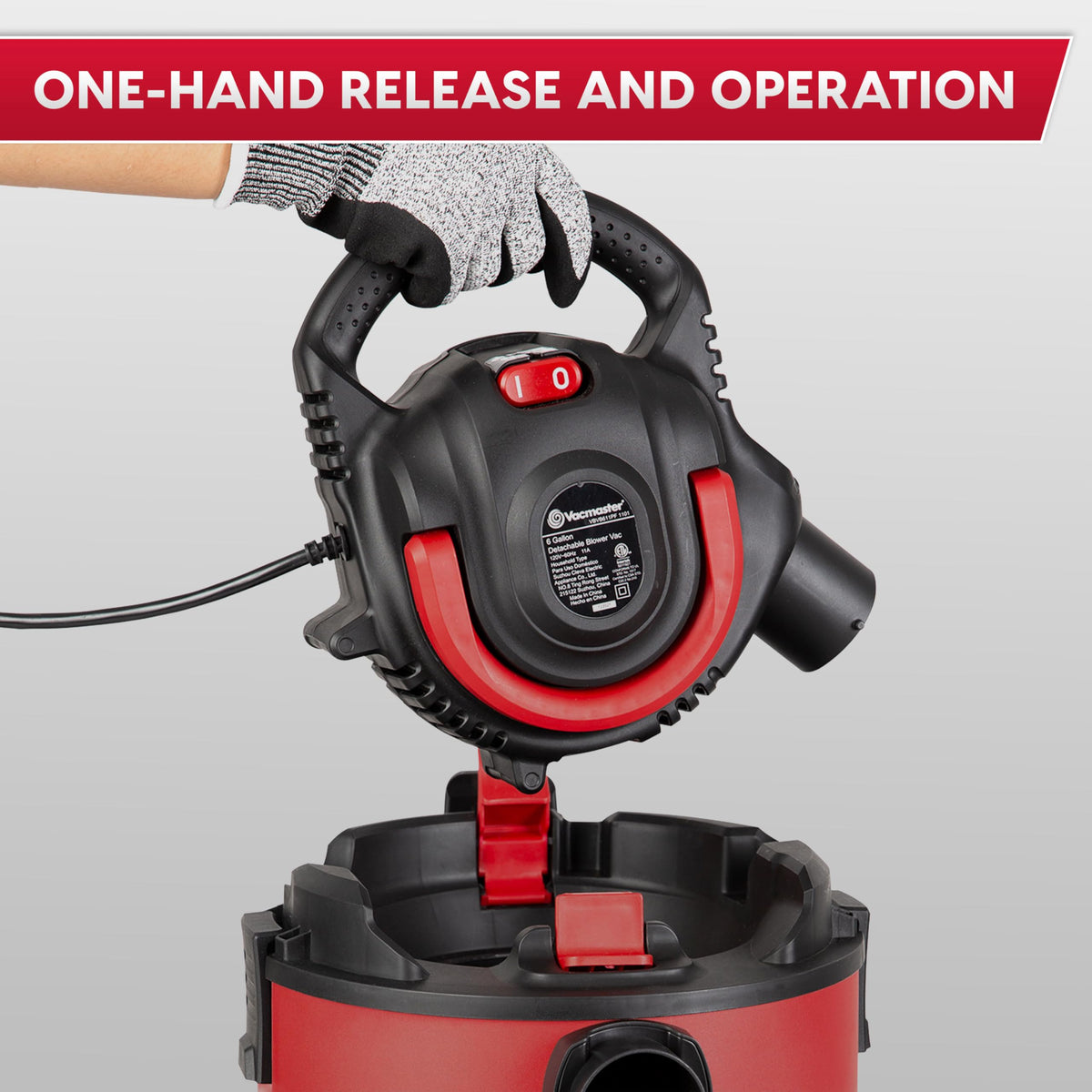 Vacmaster VBVB611PF strong suction captures debris easily