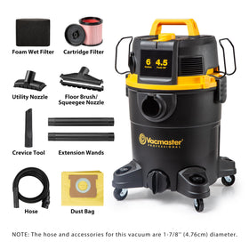 Vacmaster VDK611PF self-cleaning filter maintains airflow and suction