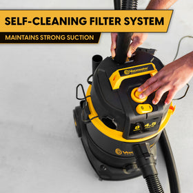 Vacmaster VDK811PW blower conversion capability in action.