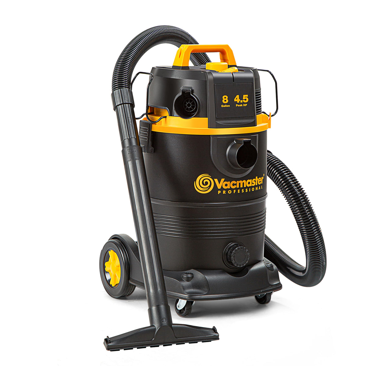 Vacmaster VDK811PW motor delivers powerful suction for heavy messes.