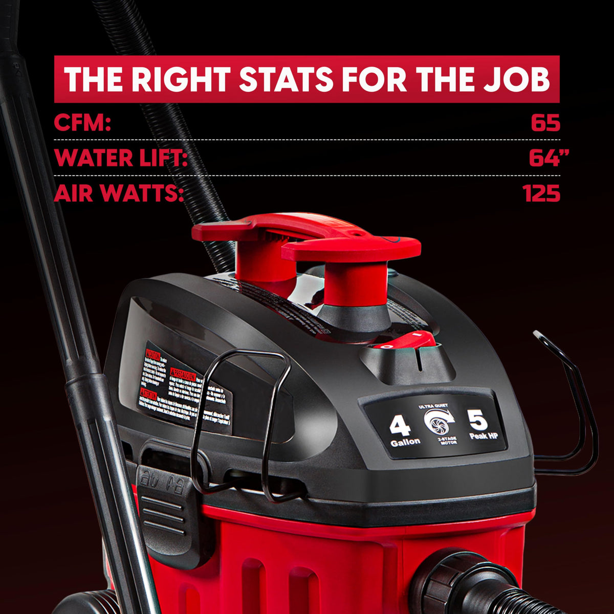 Vacmaster VF408B 11 attachments kit adapts to floors, upholstery, and crevices