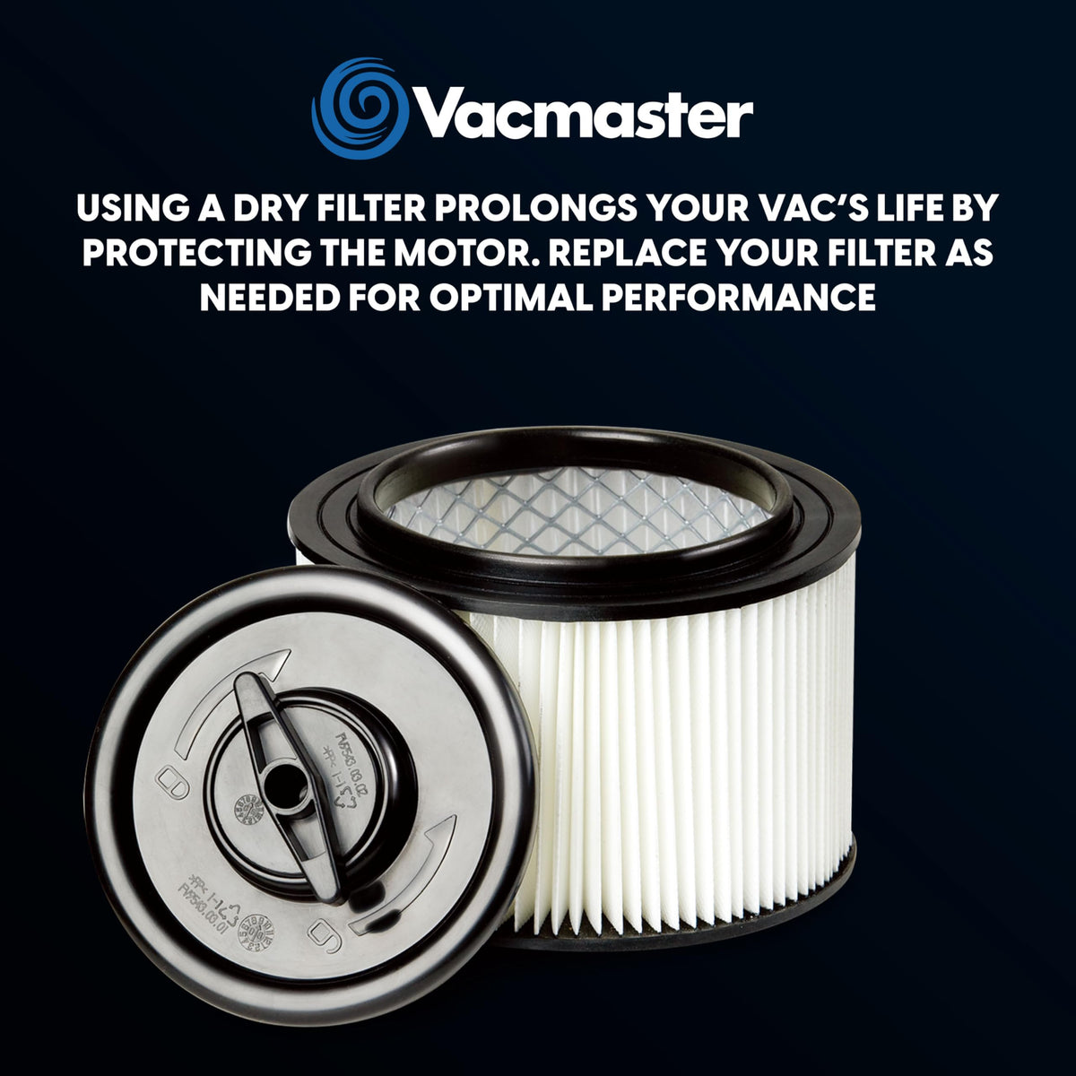 Vacmaster VFCF washable filter reduces waste by enabling repeat use