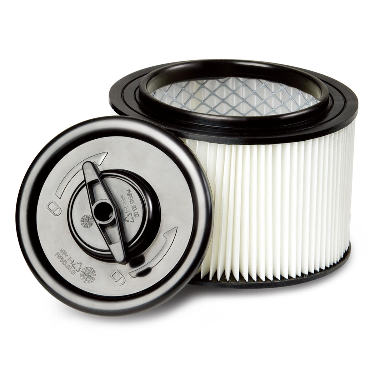 Vacmaster VFCF washable cartridge filter ready for dry debris in 4-5 gallon vacuums