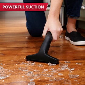 Vacmaster VHB305M suction-power delivers strong mess pickup on wet or dry spills.