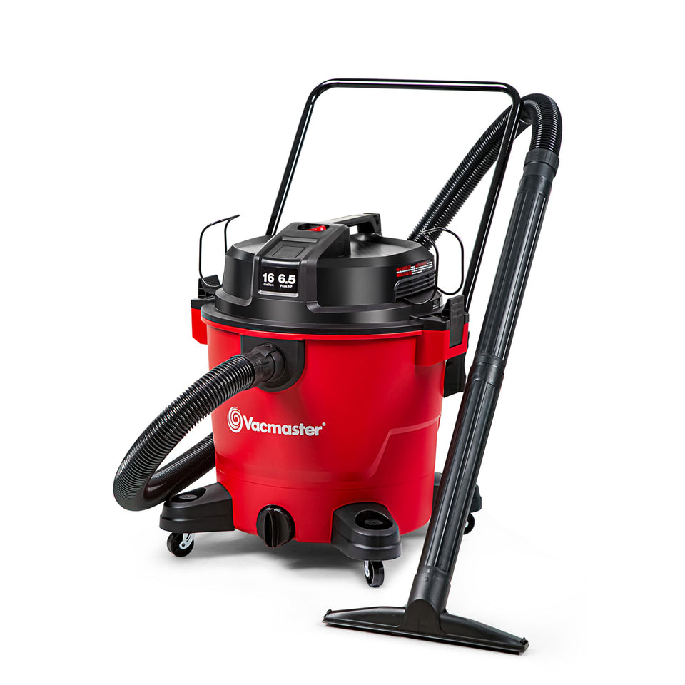 Vacmaster VJH1612PF padded push handle for easy maneuverability.