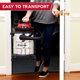 Vacmaster VOC508S 16-foot reach reduces repositioning during cleaning.