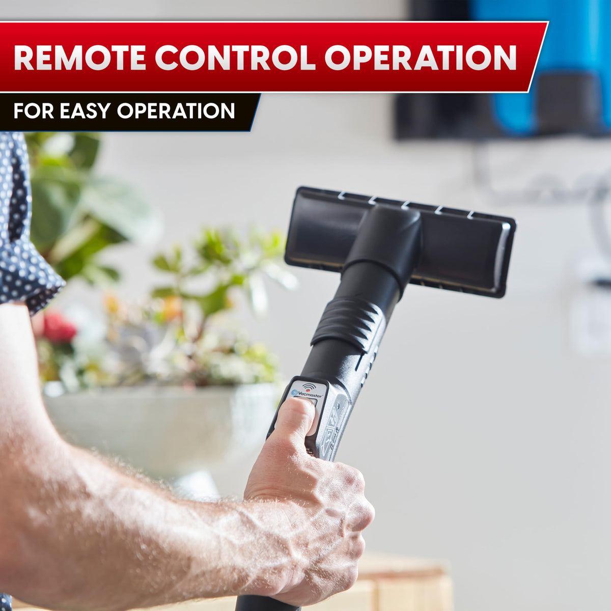 Vacmaster VWMB508 41-foot reach for wide-area cleaning.