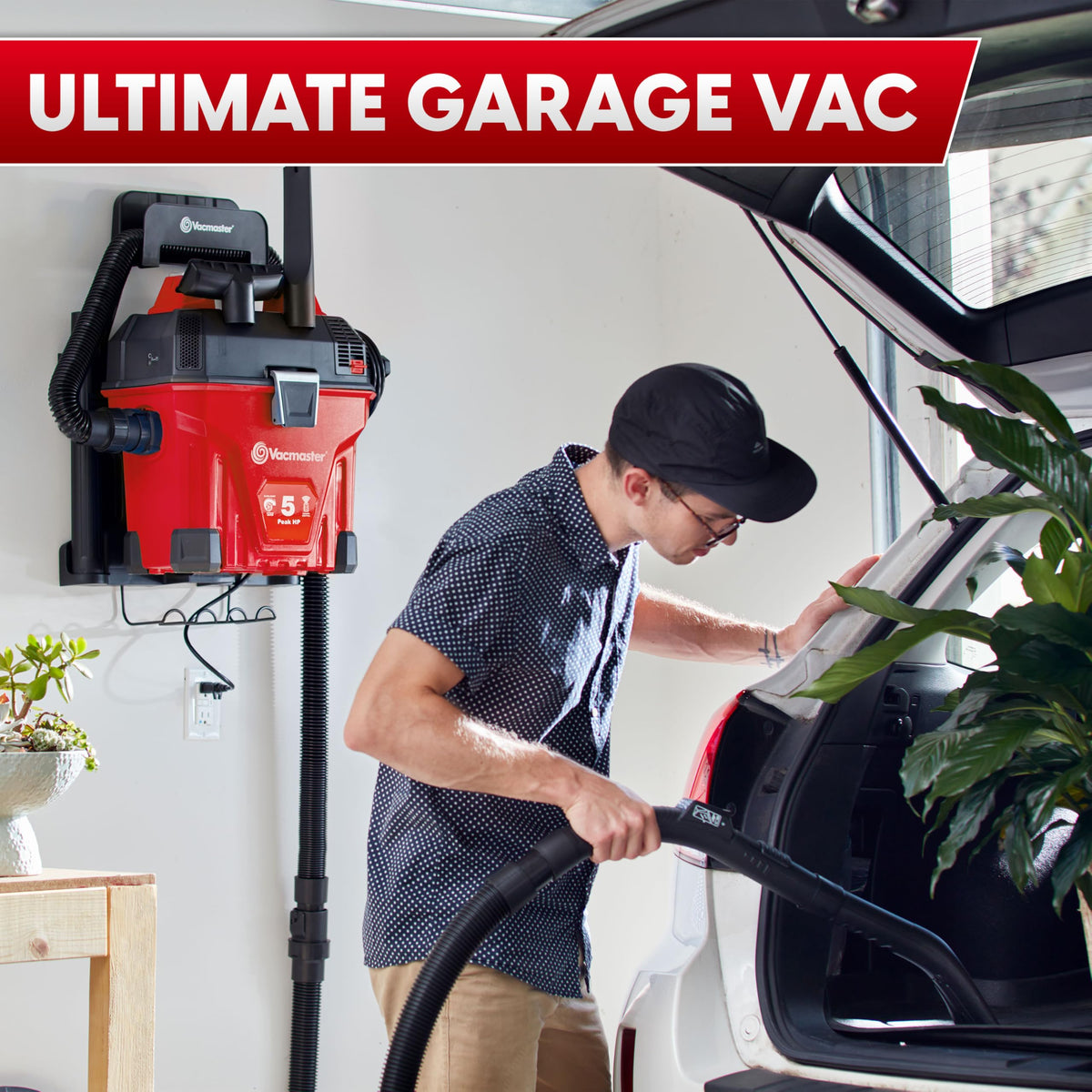 Vacmaster VWMB508 with 78 CFM airflow for efficient pickup.