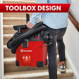 Vacmaster VWMB508 includes 12 accessories and filters.