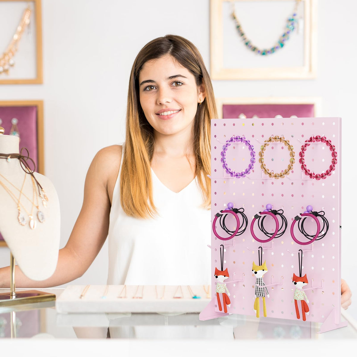 VACONICO jewelry and accessory display keeps items organized and accessible