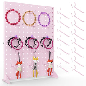 VACONICO peg board display stand with 15 hooks for easy jewelry browsing