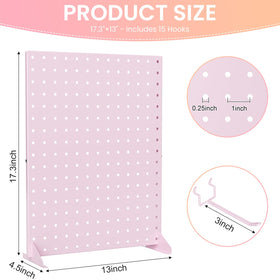 VACONICO pink pegboard color enhances product visibility at fairs