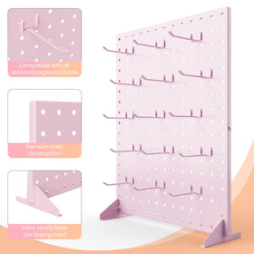VACONICO table-top pegboard shelf showcasing organized retail setup